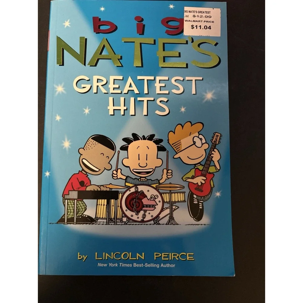BIG NATE Book Lot of 5 by Lincoln Peirce – Funny Comic Series‎ – Scholastic Kids